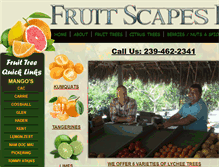 Tablet Screenshot of fruittreesflorida.com